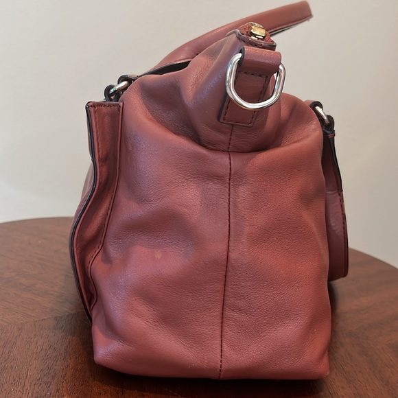 Kate Spade Satchel/Crossbody/shoulder bag turn lock Brown leather amazing cond - Picture 5 of 17